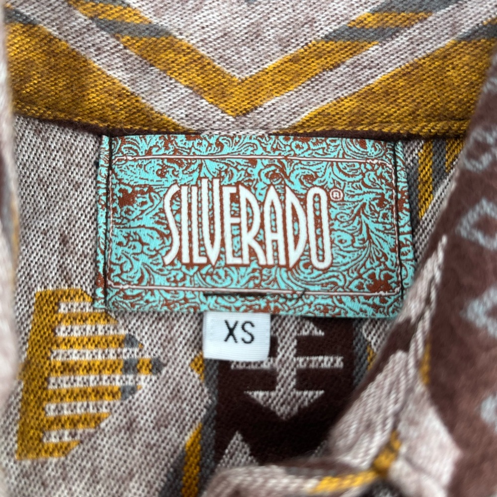 Geometric Patterned Button Down Shirt - image 3